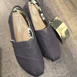 Toms brand new with tags 6.5 ash canvas classic
